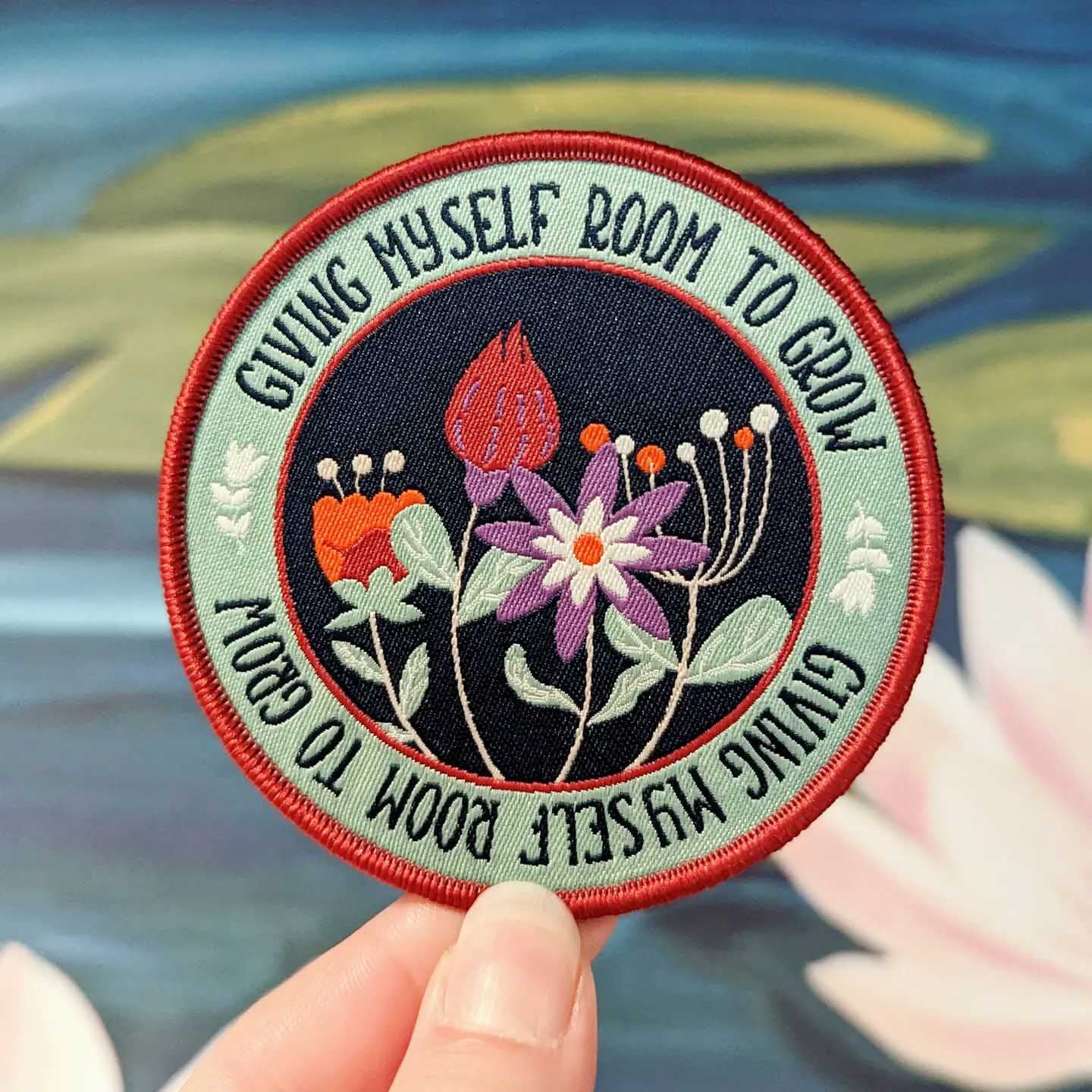 Room to Grow iron-on patch (Sage version)