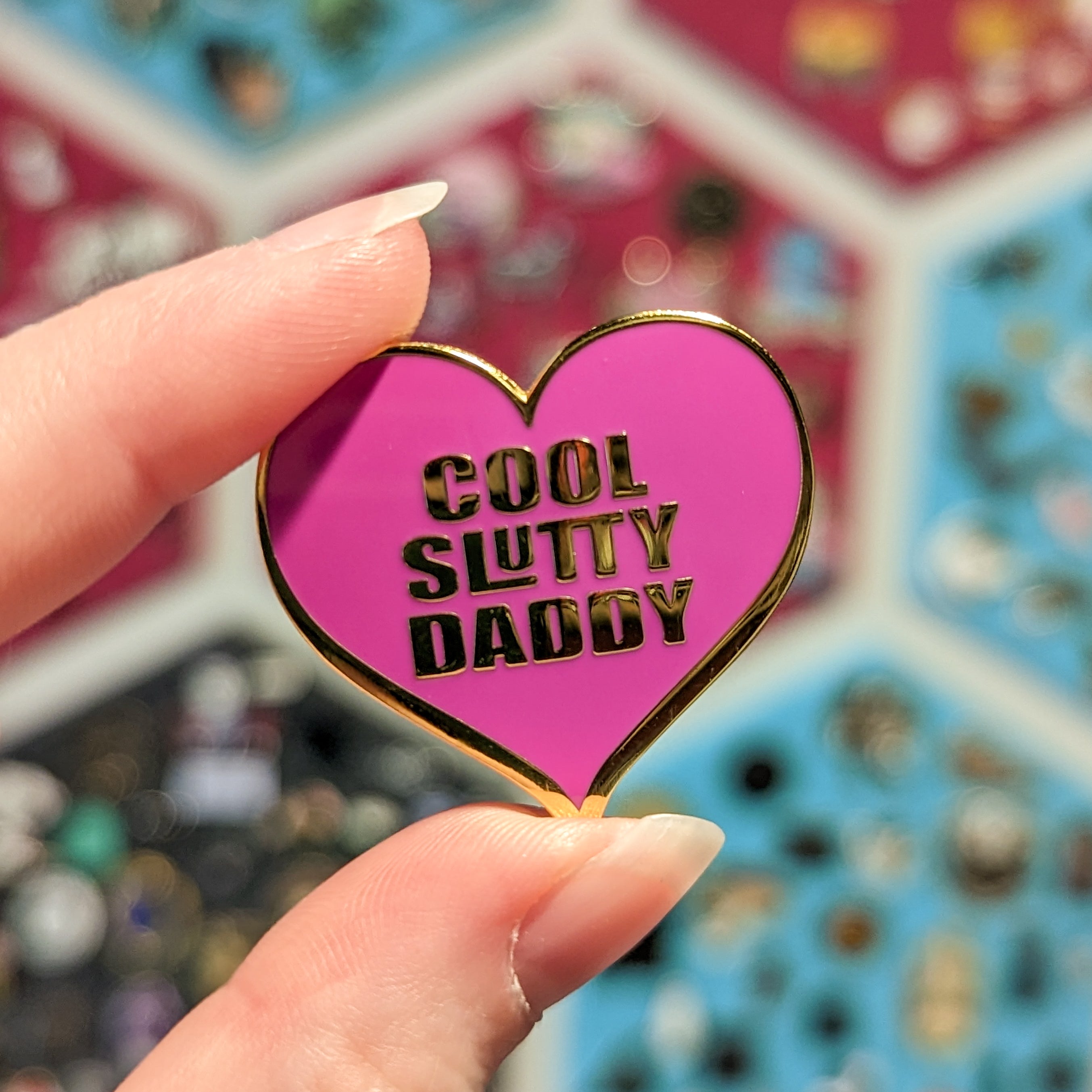 Cool Slutty Daddy hard enamel pin