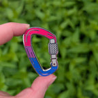 Bi Carabiner hard enamel pin