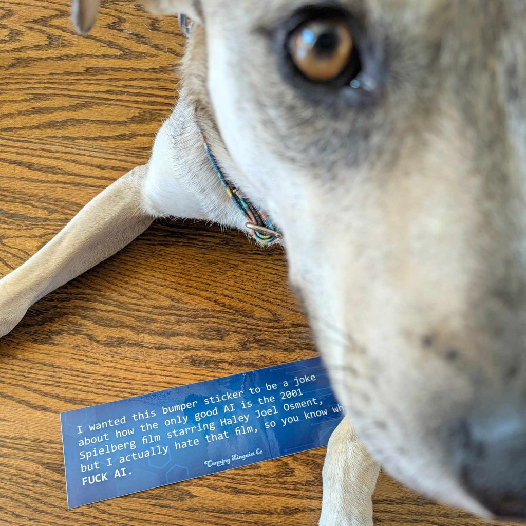 Fuck AI bumper sticker