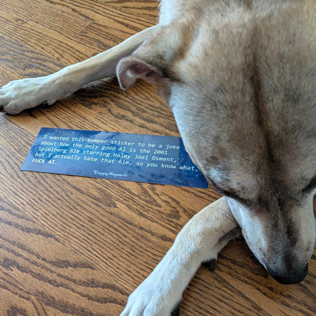 Fuck AI bumper sticker