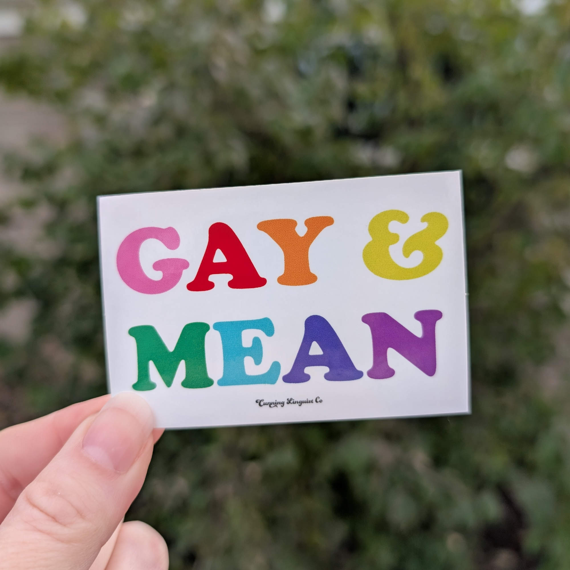 Gay & Mean sticker