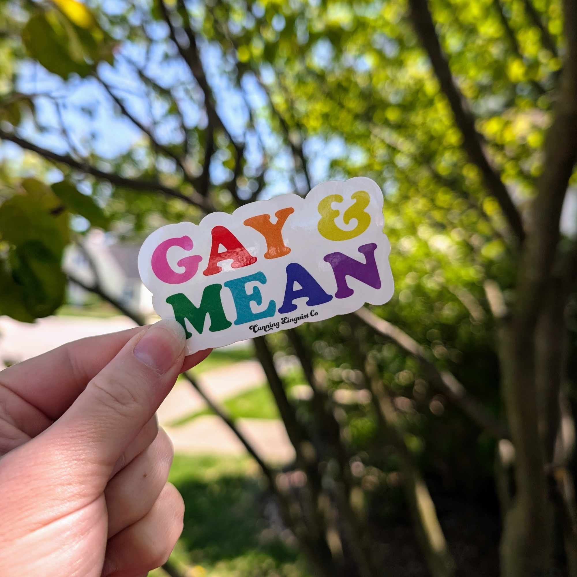Gay & Mean sticker