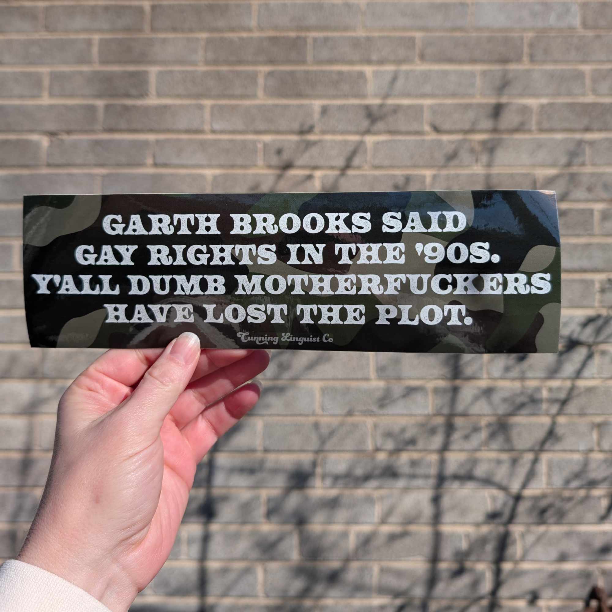 Garth Brooks Said Gay Rights bumper sticker