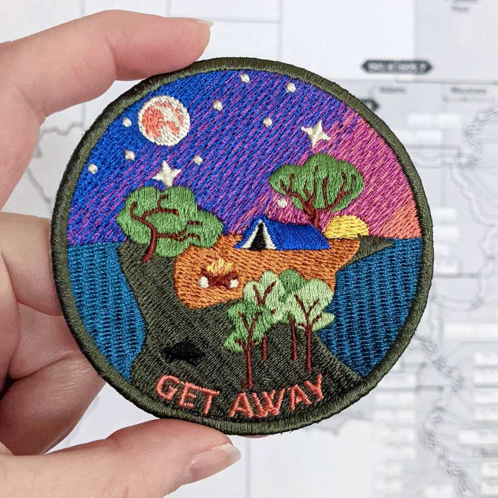 Get Away sew-on patch