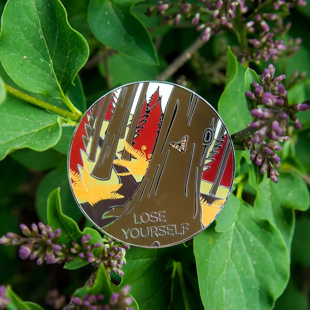 Lose Yourself hard enamel pin (autumn afternoon colorway)-2