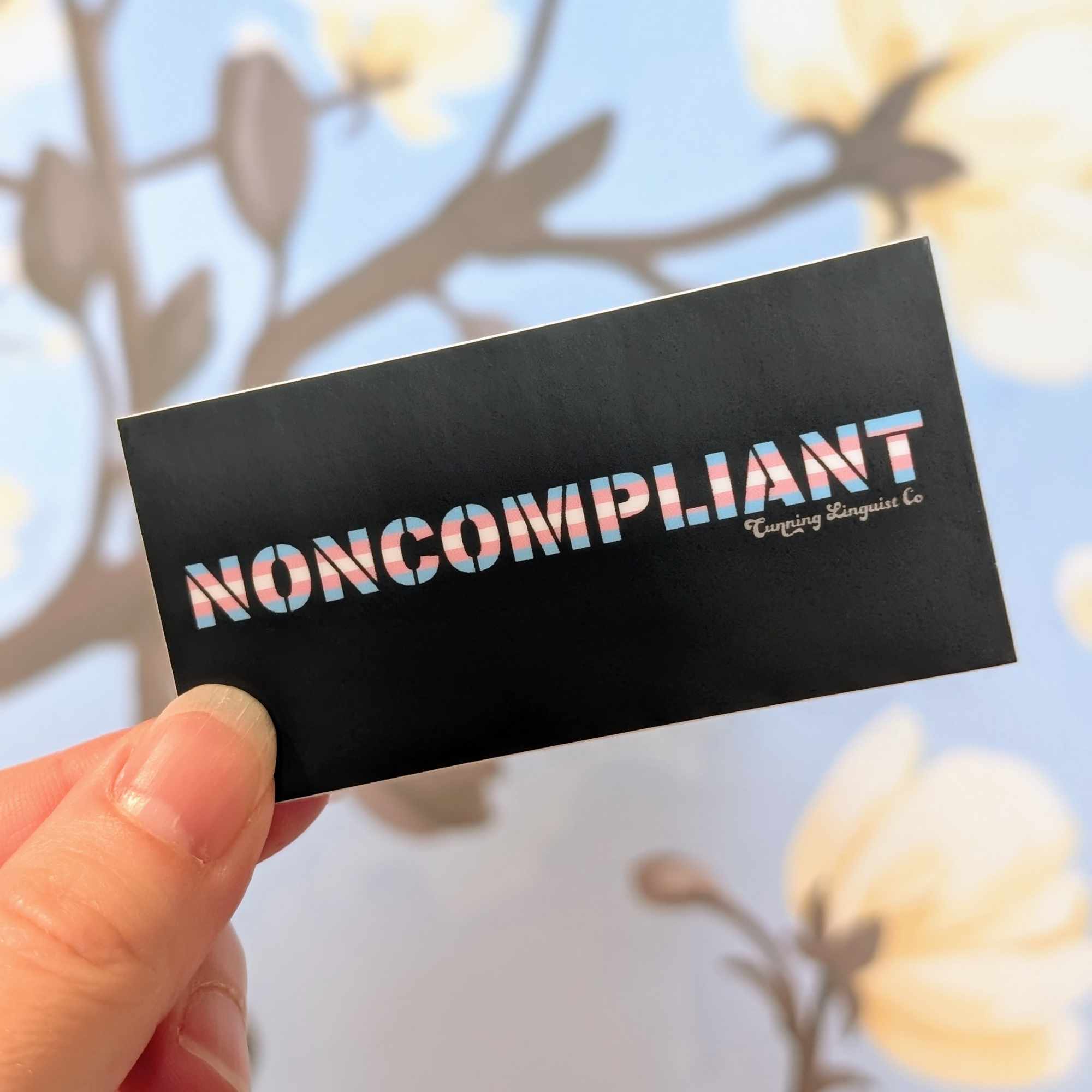 Noncompliant sticker (trans version)