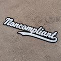 Noncompliant chenille iron-on patch