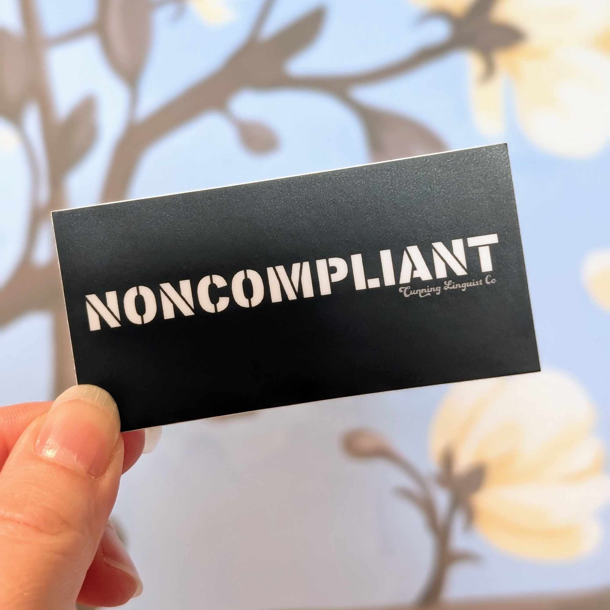 Noncompliant sticker (plain version)