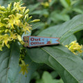 Out Of Office wooden pin (blue version)