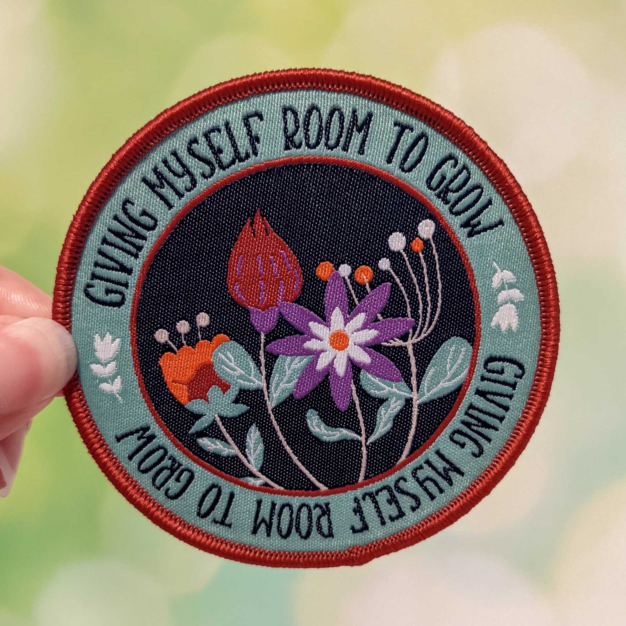 Room to Grow iron-on patch (Sage version)