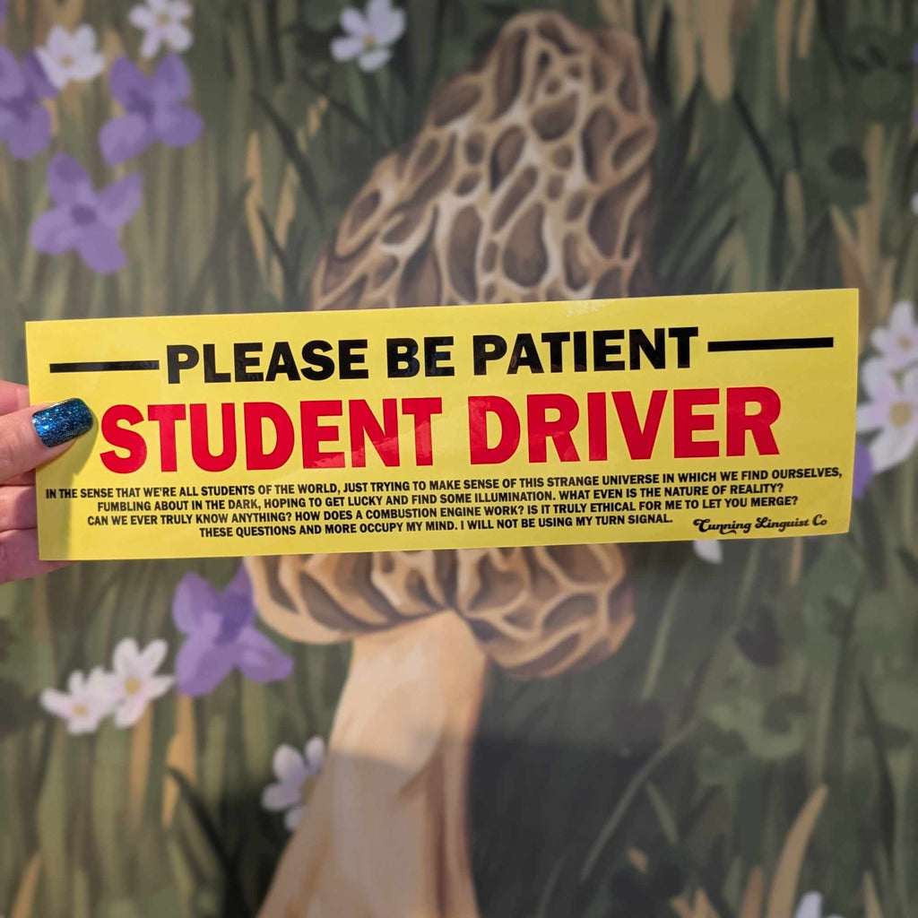 Student Driver bumper sticker