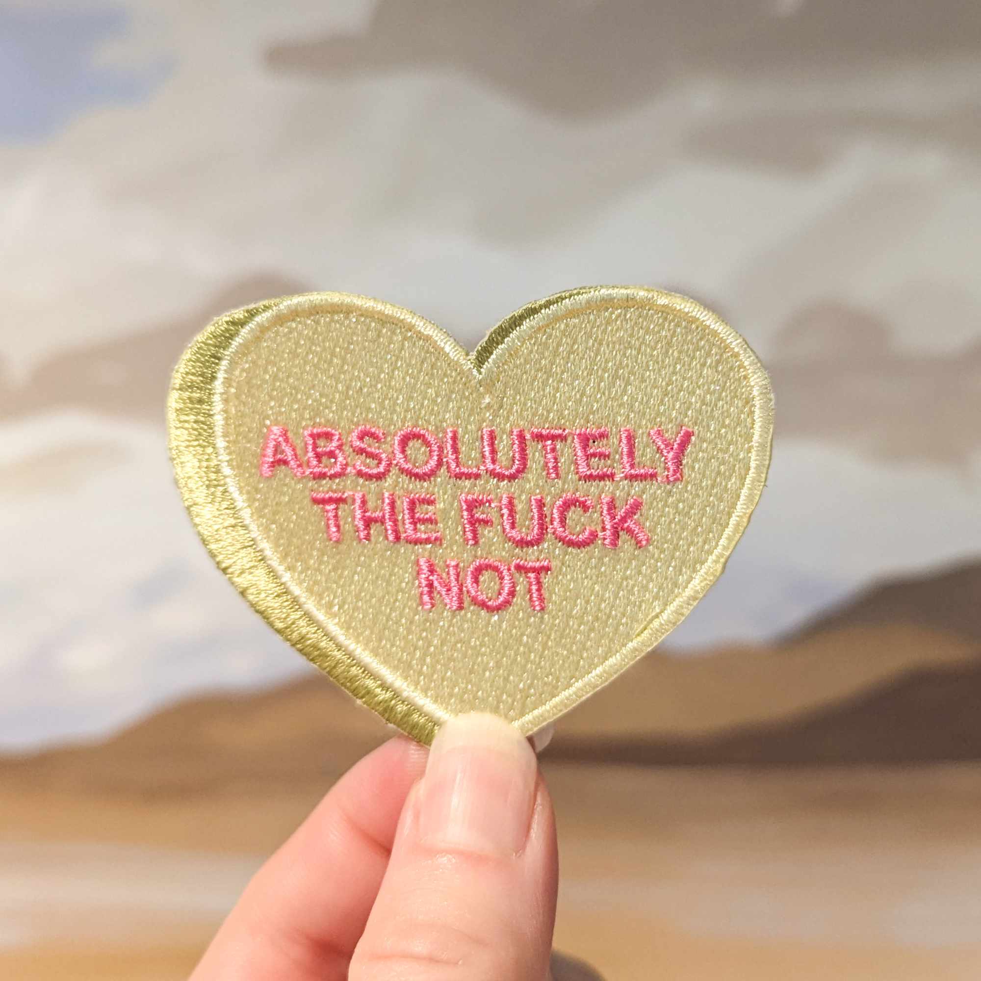 Absolutely The Fuck Not iron-on patch