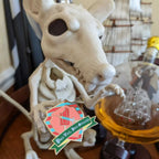 Vax & Snacks hard enamel pin (Ate Too Much Watermelon version)