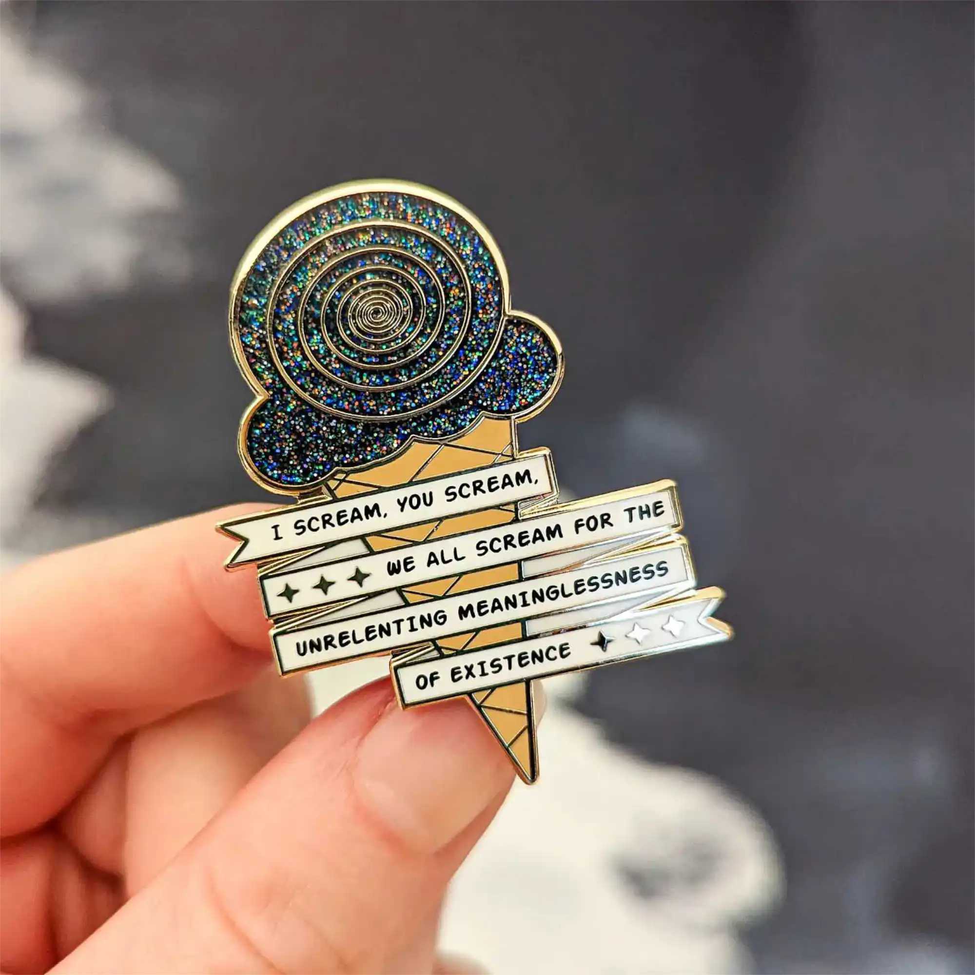 We All Scream hard enamel pin
