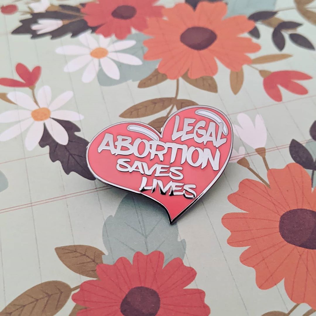 Legal Abortion hard enamel pin benefiting abortion funds