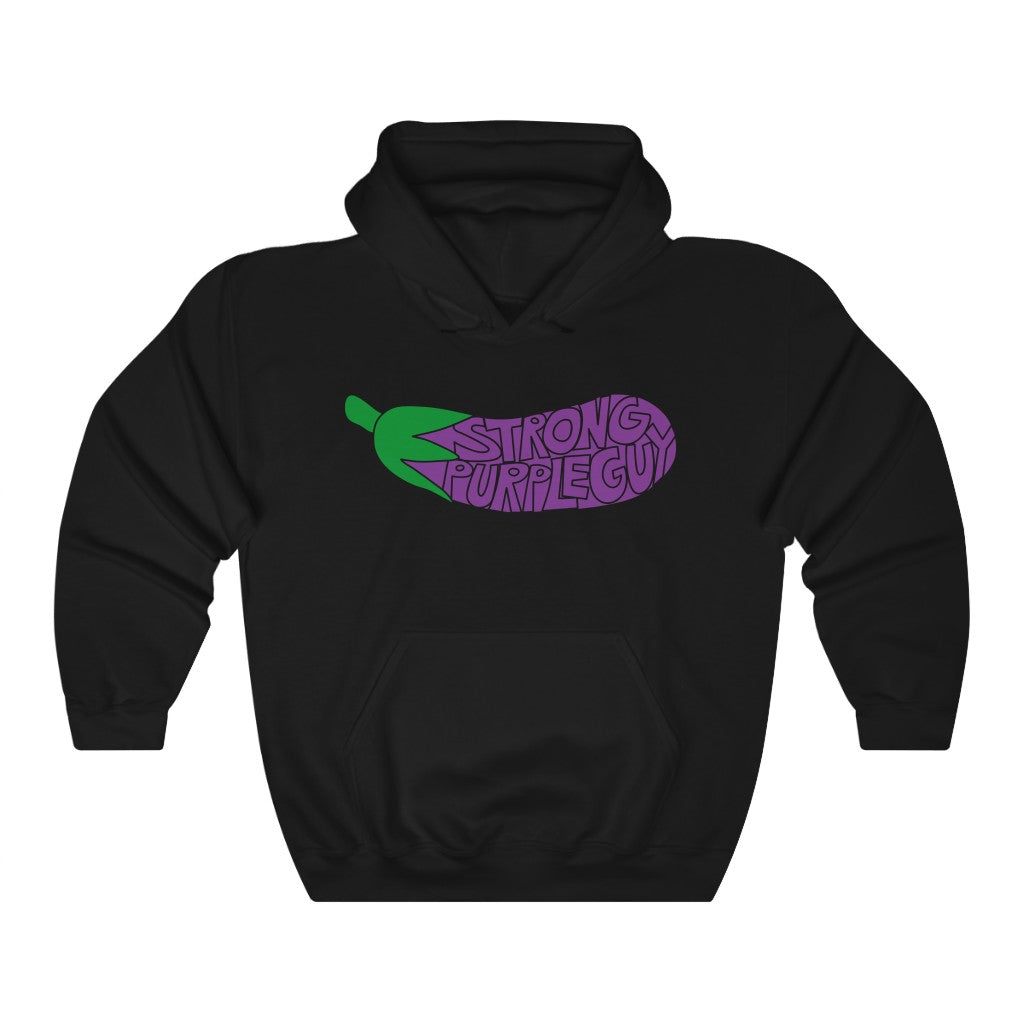 Strong Purple Guy eggplant emoji hoodie Cunning Linguist Co