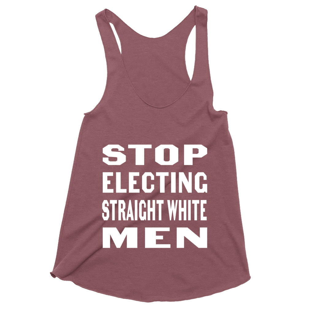 Stop Electing Men racerback tank