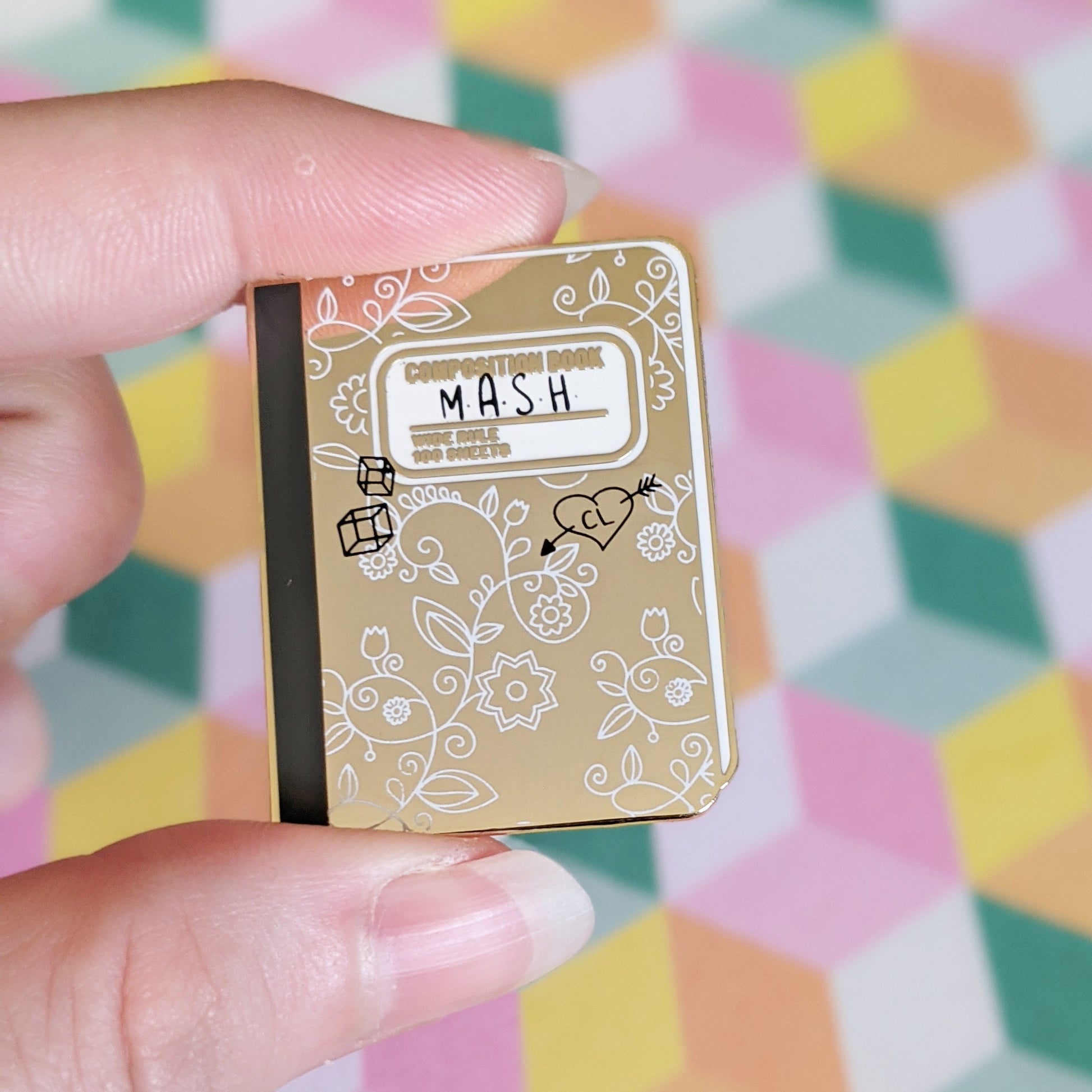Book of Predictions hard enamel pin