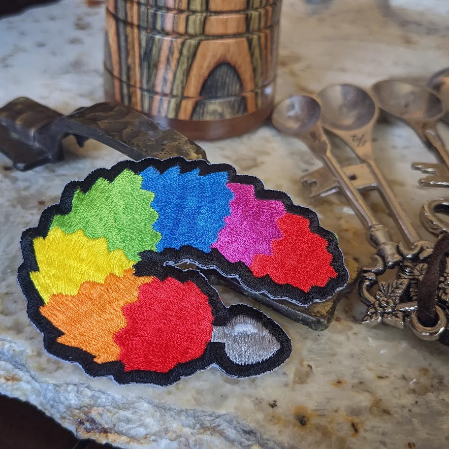 Rainbow Tail iron-on patch
