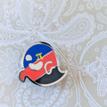 Polyphamtom (polyamory pride) hard enamel pin