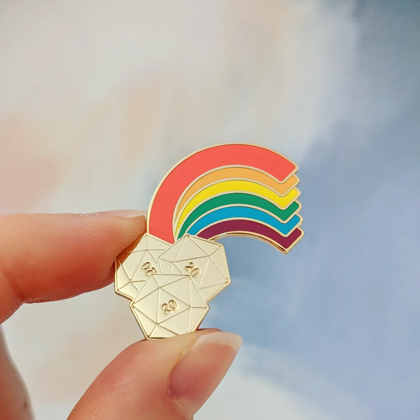 End of the Rainbow hard enamel pin
