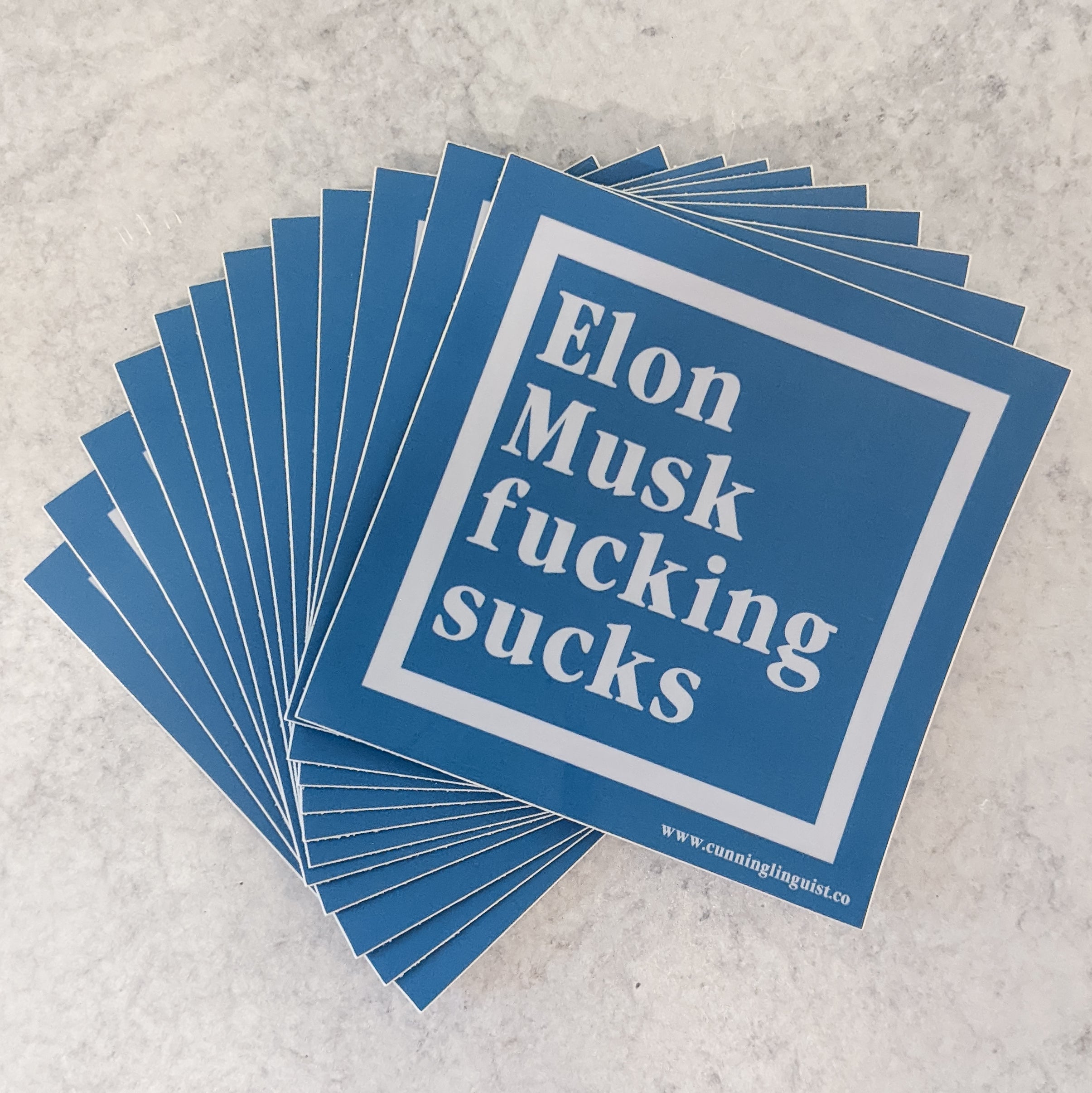 Elon Sucks sticker