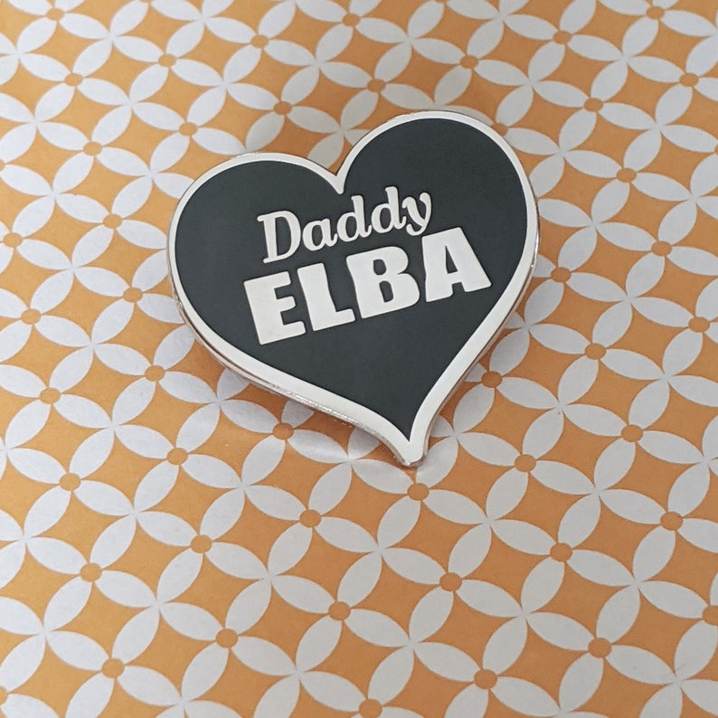 Daddy Elba hard enamel pin