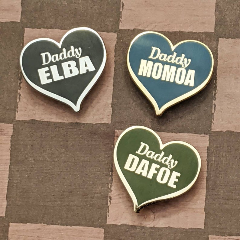 Daddy Elba hard enamel pin