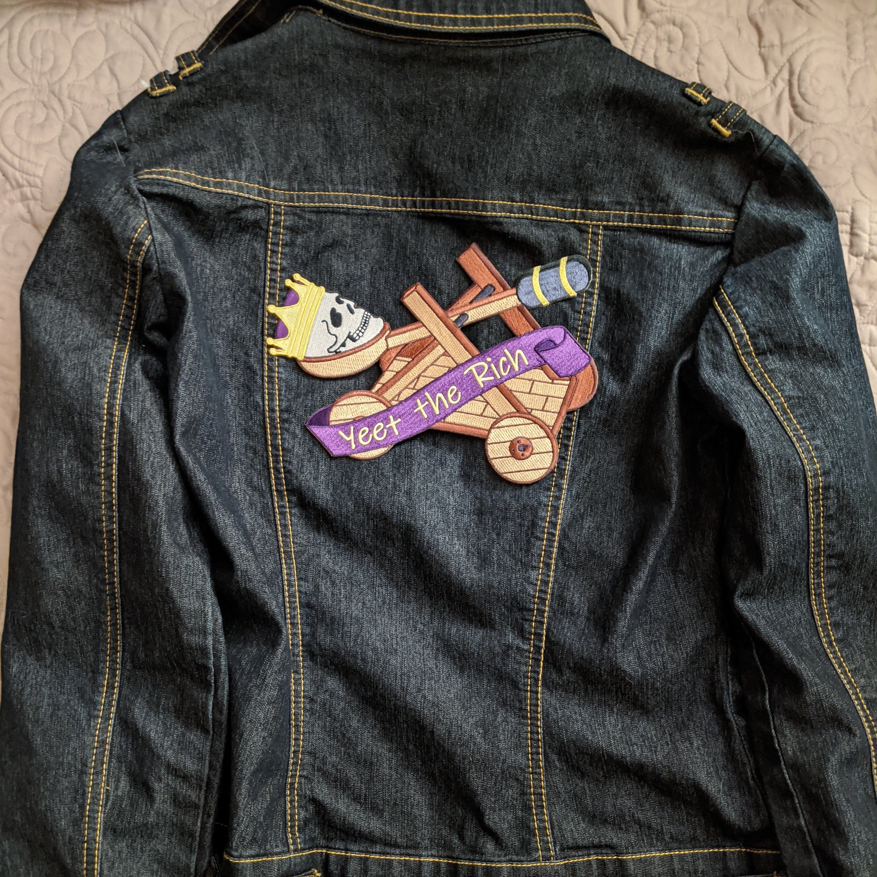 Yeet the Kings iron-on back patch