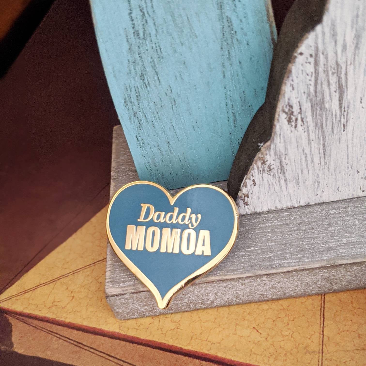 Daddy Momoa hard enamel pin