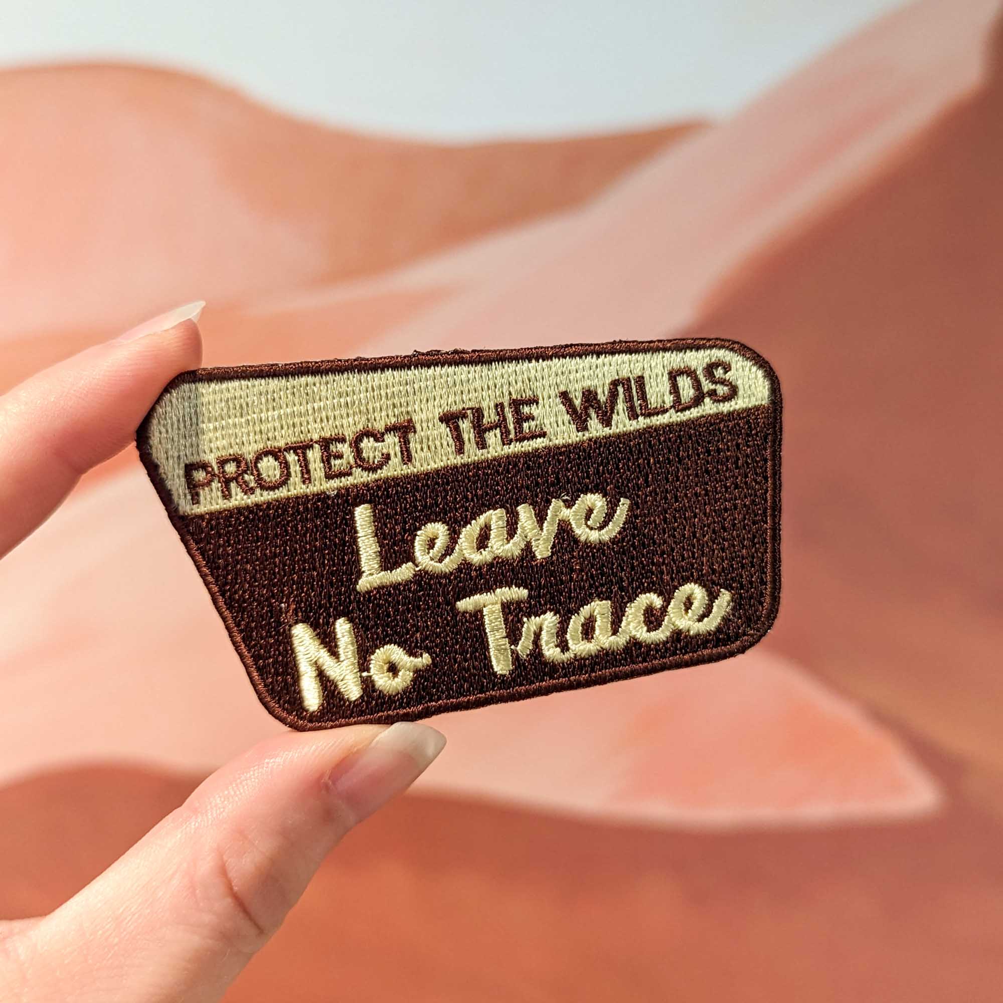 Leave No Trace iron-on patch